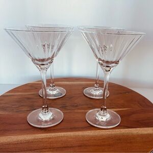 Vintage Marquis Waterford Optic Reserve Martini Glasses Barware Discontinued (4)